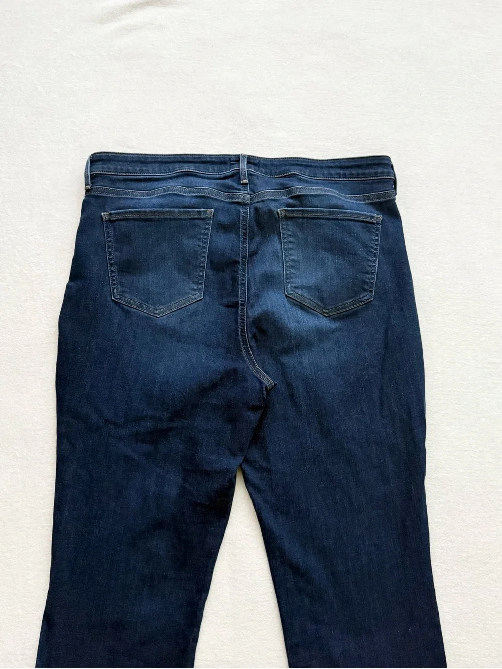 NYDJ Lift Tuck Dark Wash Crop Straight Jeans Size 14 Classic Minimalist - Picture 4 of 6